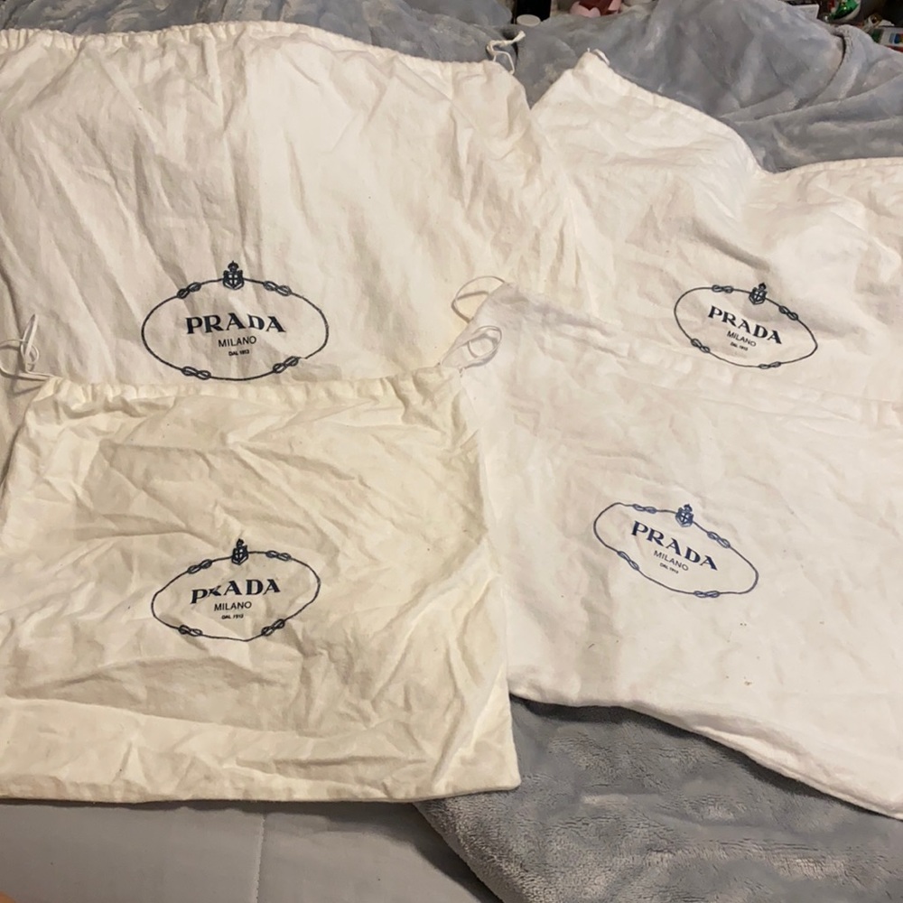 ‼️SOLD‼️Authentic Prada Dust Bag Lot 4